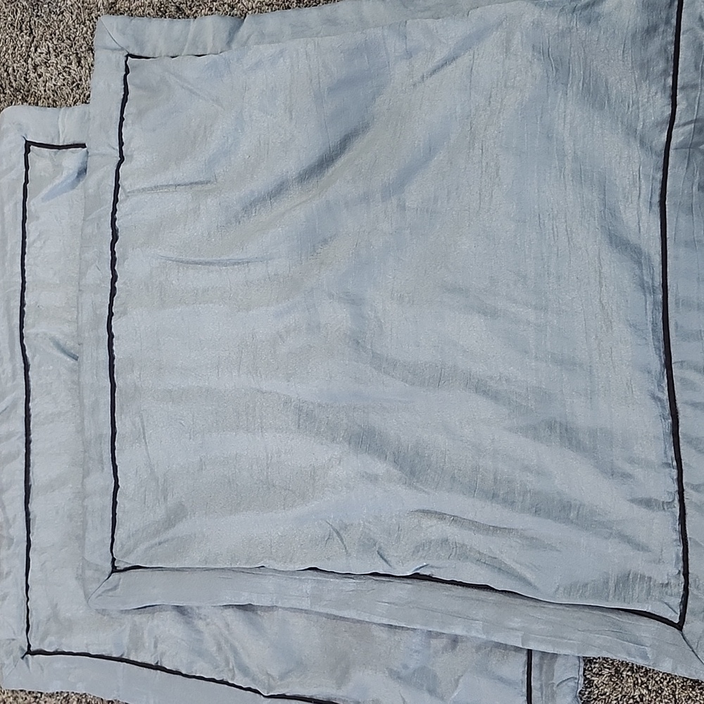 Elegant Blue With Brown Trim Extra Large Pillowcase